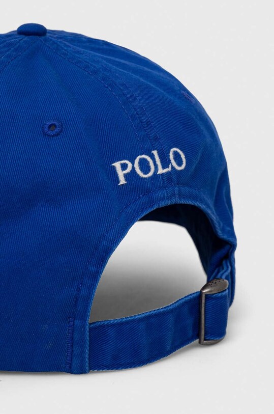 Αξεσουάρ Βαμβακερό καπέλο του μπέιζμπολ Polo Ralph Lauren 710667709 μπλε