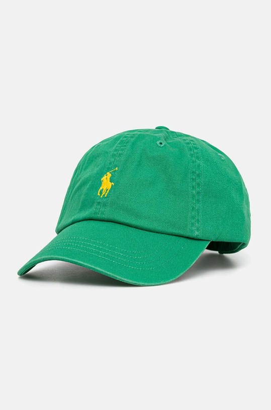 Polo Ralph Lauren czapka z daszkiem bawełniana aplikacja zielony 710667709