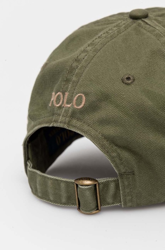 Akcesoria Polo Ralph Lauren czapka z daszkiem bawełniana 710667709 zielony