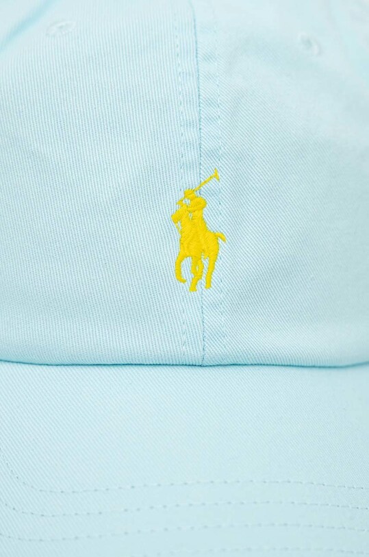 Polo Ralph Lauren czapka z daszkiem bawełniana 710667709 turkusowy SS25