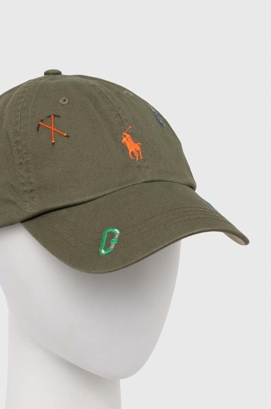 Bavlnená šiltovka Polo Ralph Lauren 710890551 zelená SS23