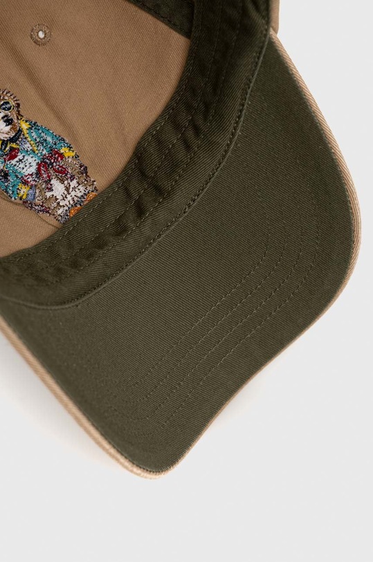 Akcesoria Polo Ralph Lauren czapka z daszkiem bawełniana 710891327 beżowy