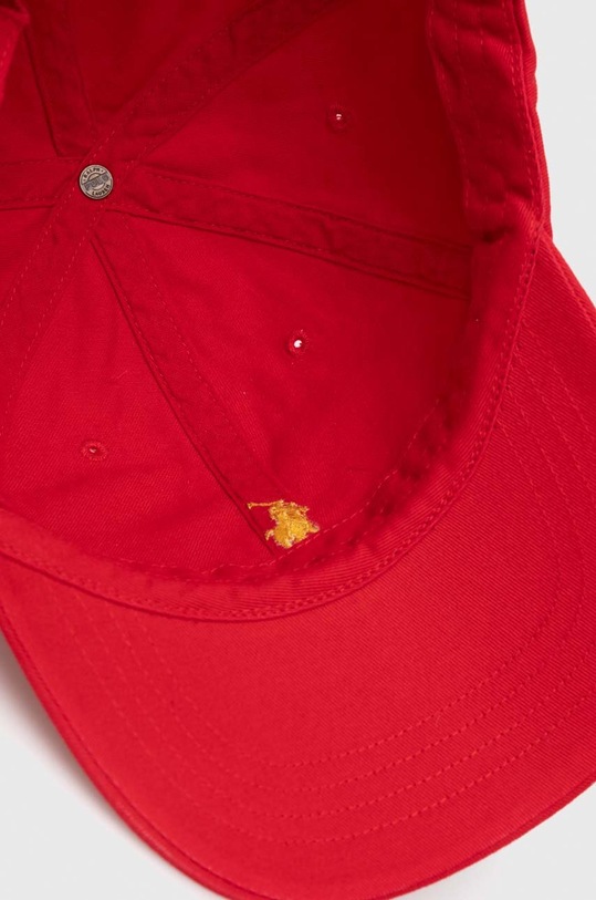 Bombažna bejzbolska kapa Polo Ralph Lauren rdeča 710892530