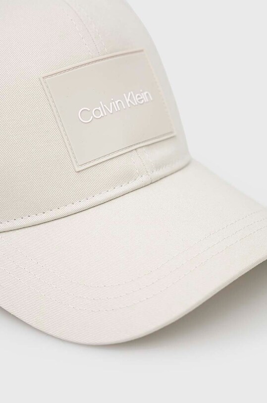 Бавовняна бейсболка Calvin Klein K50K510377.PPYX бежевий SS23