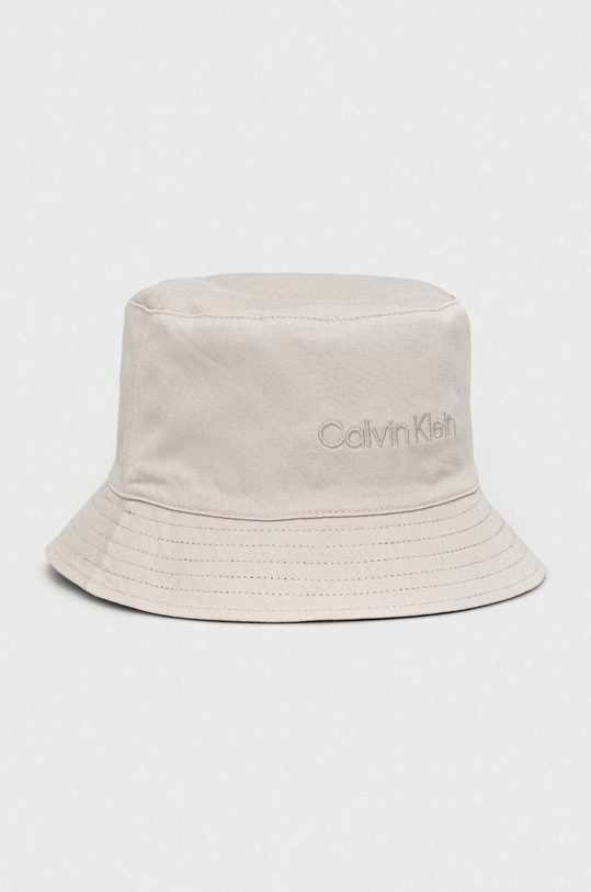 Αναστρέψιμο βαμβακερό καπέλο Calvin Klein K50K510338.PPYX μαύρο SS23
