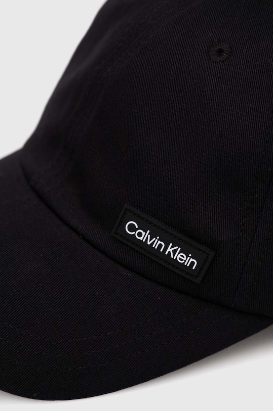 Calvin Klein czapka z daszkiem bawełniana K50K510487.PPYX czarny SS23