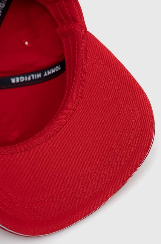 Bavlněná baseballová čepice Tommy Hilfiger červená AM0AM10864.PPYX