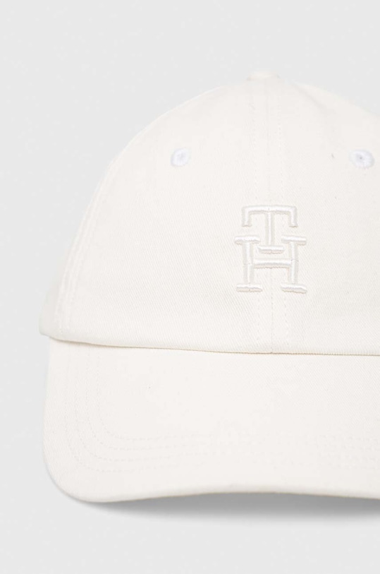 Tommy Hilfiger czapka z daszkiem bawełniana AM0AM10860.PPYX biały SS23