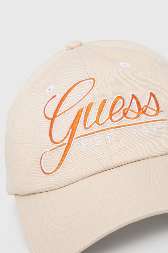 Akcesoria Guess czapka z daszkiem bawełniana M3GZ15.WF8V0 beżowy