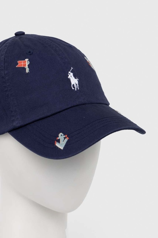 Polo Ralph Lauren czapka z daszkiem bawełniana 710900266 granatowy SS23