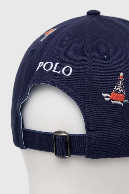 Akcesoria Polo Ralph Lauren czapka z daszkiem bawełniana 710900266 granatowy
