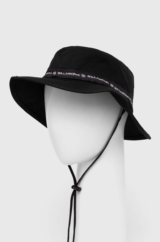 Шляпа из хлопка Billabong аппликация чёрный ABYHA00389