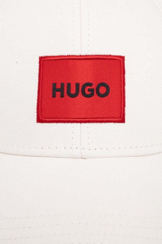 HUGO czapka z daszkiem bawełniana 50492745 biały AA00