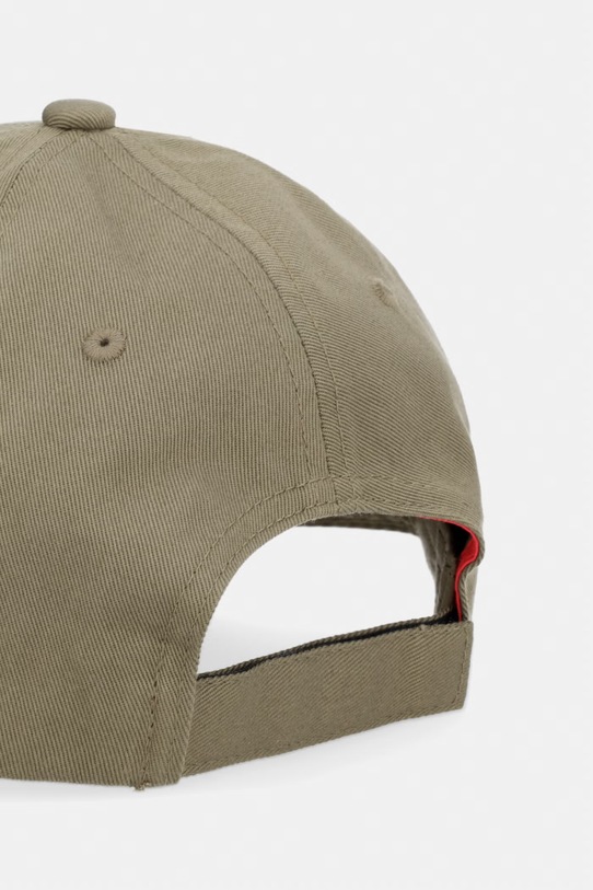 Akcesoria HUGO czapka z daszkiem bawełniana Men-X 581-RL 50492745 zielony