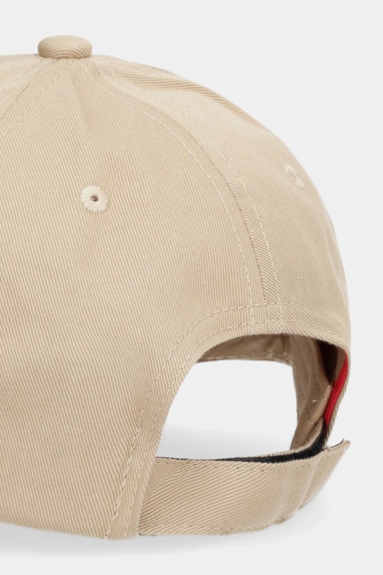 Akcesoria HUGO czapka z daszkiem bawełniana 50492745 beżowy