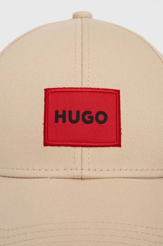 Бавовняна бейсболка HUGO 50492745 бежевий AA00