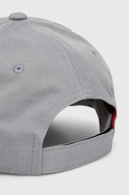 Akcesoria HUGO czapka z daszkiem bawełniana 50492745 szary