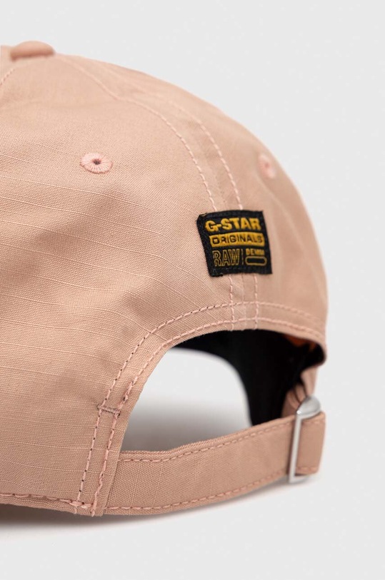 Akcesoria G-Star czapka z daszkiem bawełniana D22308.9706 różowy