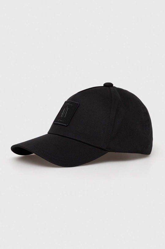 Armani Exchange czapka z daszkiem bawełniana czarny 954219.CC812