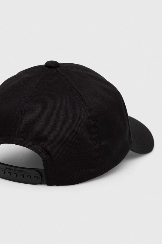 Akcesoria Armani Exchange czapka z daszkiem bawełniana 954219.CC812 czarny