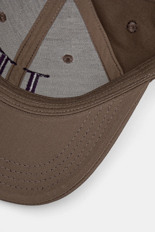 Les Deux czapka z daszkiem bawełniana brązowy LDM702043.