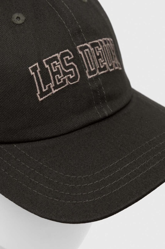 Les Deux czapka z daszkiem bawełniana LDM703013 zielony AW23