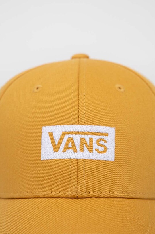 Vans czapka z daszkiem bawełniana VN0A7SCZG4O1 żółty SS23