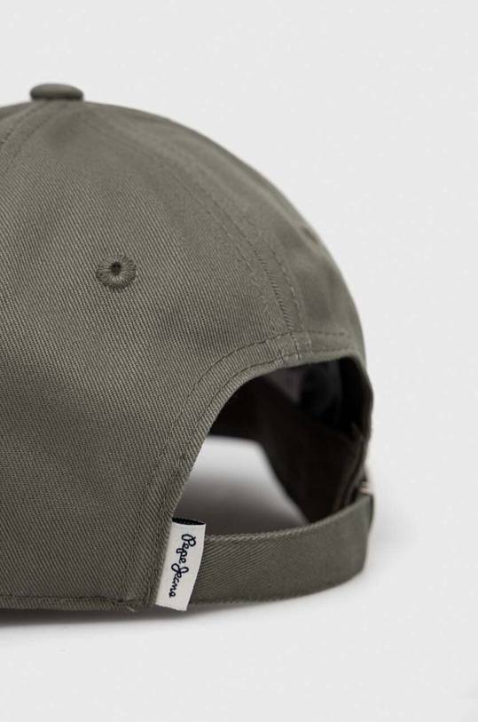 Akcesoria Pepe Jeans czapka z daszkiem bawełniana Wally PM040522.758 zielony