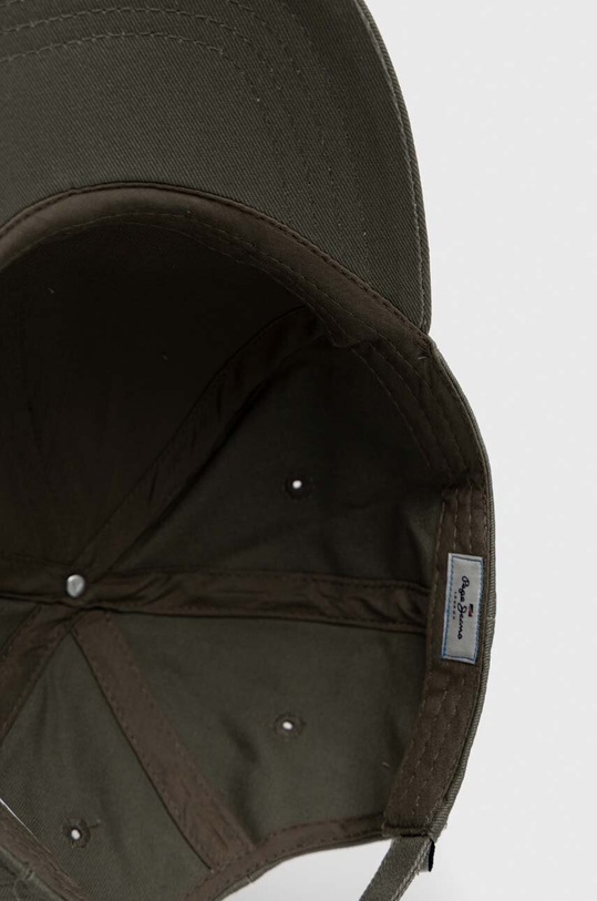 Pepe Jeans czapka z daszkiem bawełniana Wally zielony PM040522.758