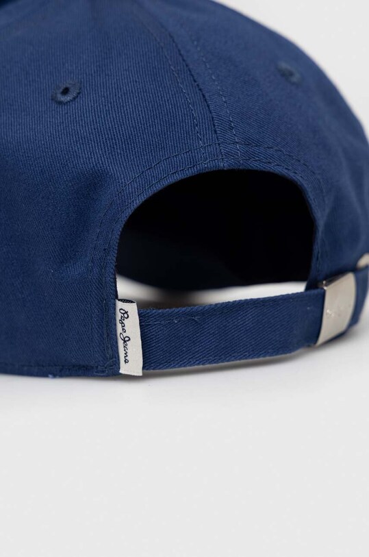Akcesoria Pepe Jeans czapka z daszkiem bawełniana PM040518.574 granatowy