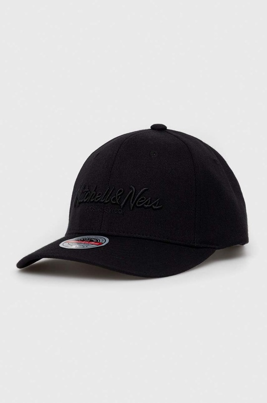 Čepice s vlněnou směsí Mitchell&Ness Brooklyn Nets s příměsí vlny černá INTL101