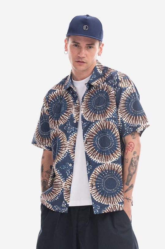 Bavlněná baseballová čepice Universal Works 28815.NAVY