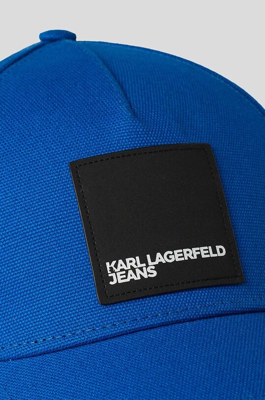Βαμβακερό καπέλο του μπέιζμπολ Karl Lagerfeld 231J3401 μπλε