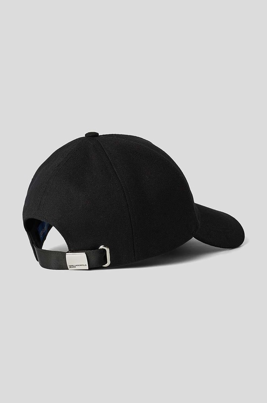 Karl Lagerfeld Jeans czapka z daszkiem bawełniana 231J3401 czarny AA00