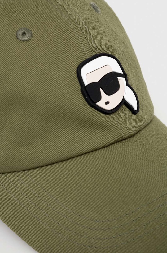 Doplnky Bavlnená šiltovka Karl Lagerfeld 230W3401 zelená