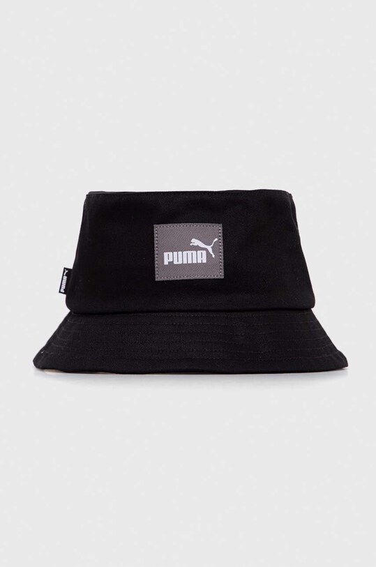 Бавовняний капелюх Puma аплікація чорний 24363