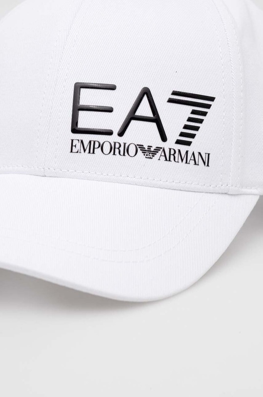 EA7 Emporio Armani șapcă de baseball din bumbac 247088.CC010 alb AA00