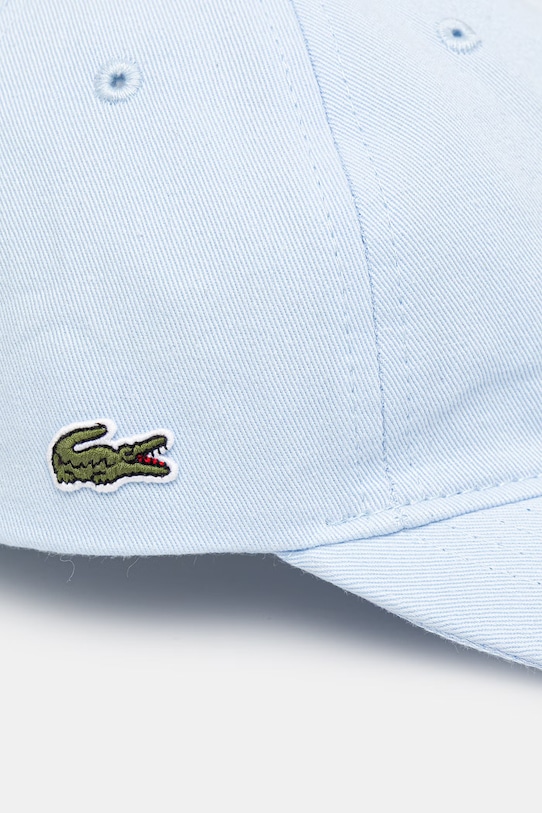 Lacoste czapka bejsbolówka bawełniana RK0440 niebieski SS26