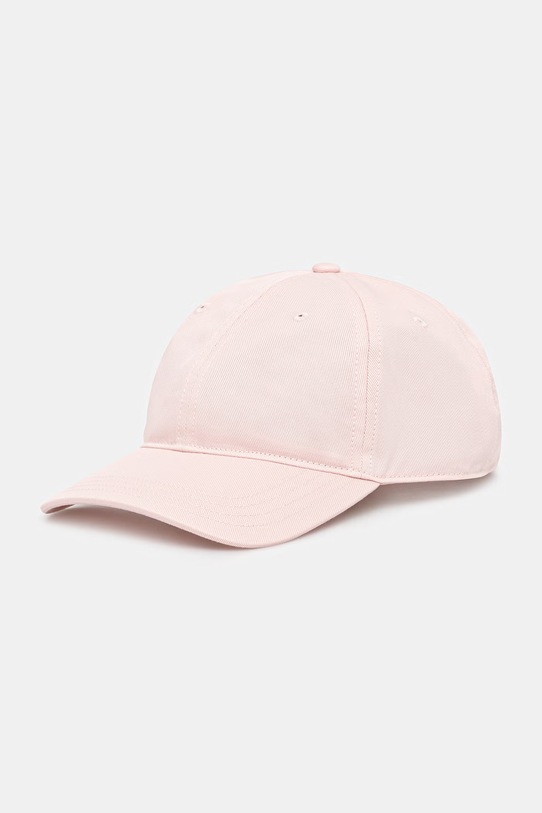 Lacoste czapka bejsbolówka bawełniana różowy RK0440