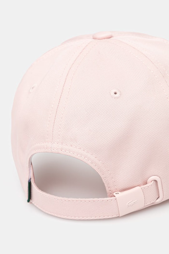 Akcesoria Lacoste czapka bejsbolówka bawełniana RK0440 różowy