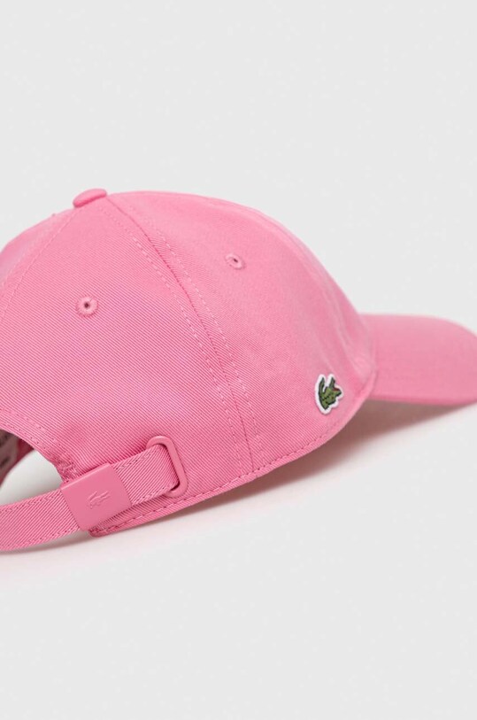 Аксесуари Бавовняна бейсболка Lacoste RK0440 рожевий