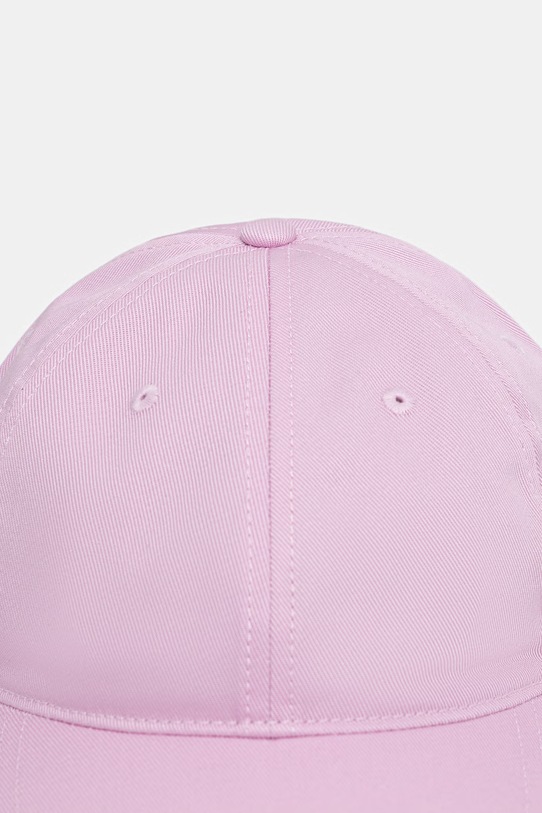 Lacoste czapka z daszkiem bawełniana RK0440 fioletowy SS26