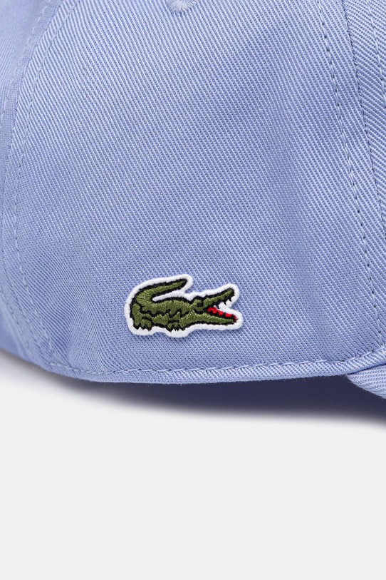 Akcesoria Lacoste czapka z daszkiem bawełniana RK0440 niebieski