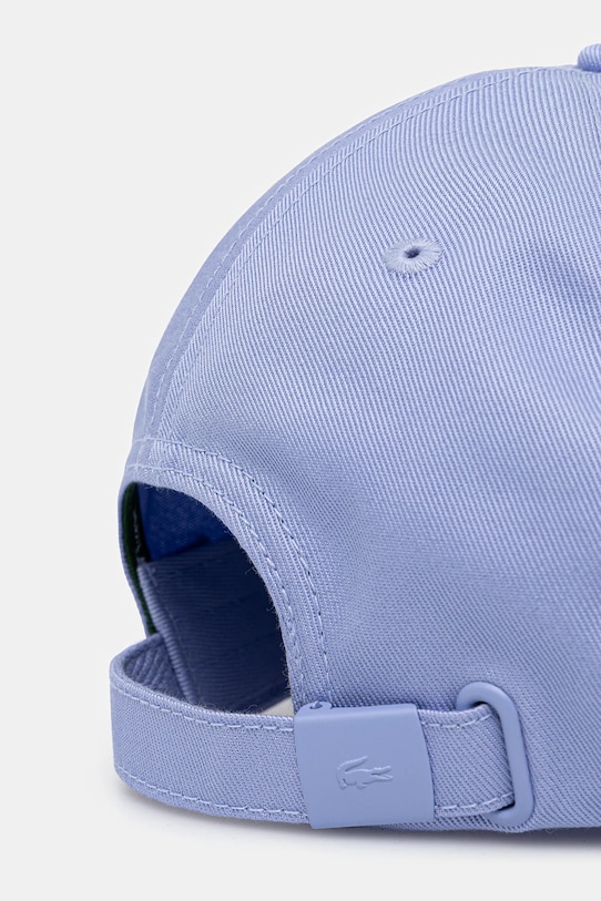 Lacoste czapka z daszkiem bawełniana niebieski RK0440
