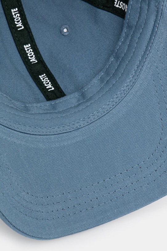 Lacoste czapka z daszkiem bawełniana niebieski RK0440