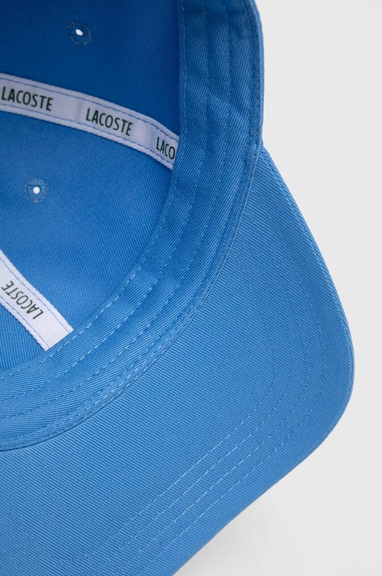 Lacoste czapka z daszkiem bawełniana niebieski RK0440