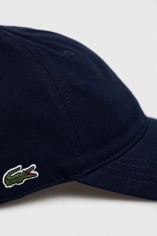 Lacoste czapka z daszkiem bawełniana RK0440 granatowy AW25