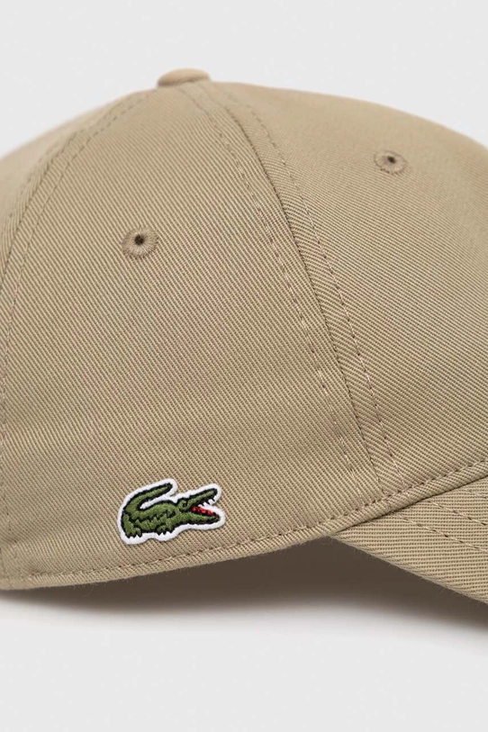 Lacoste șapcă de baseball din bumbac RK0440 verde SS25