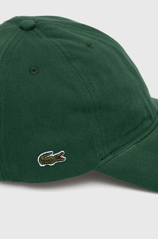 Pamučna kapa sa šiltom Lacoste RK0440 zelena SS25