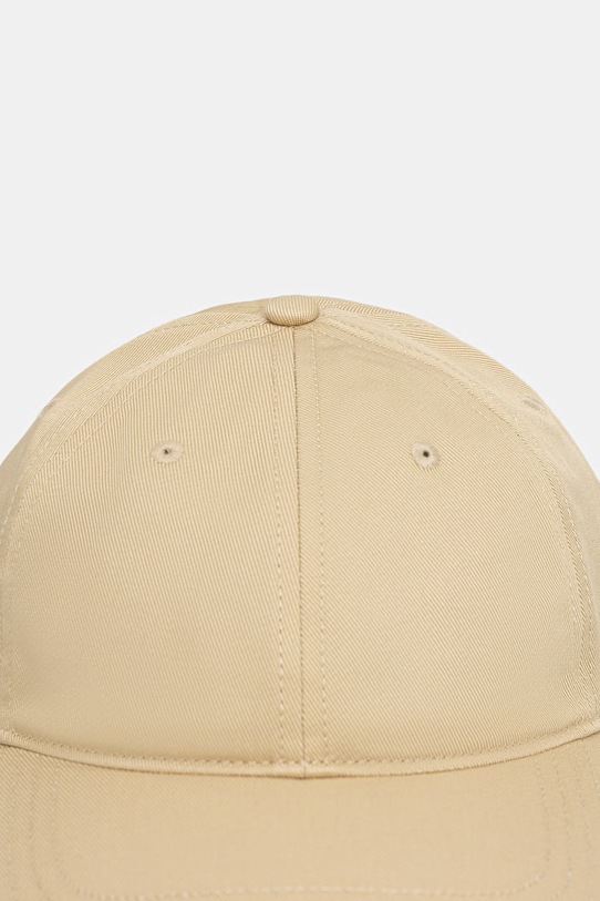 Lacoste czapka bejsbolówka bawełniana RK0440 beżowy SS26